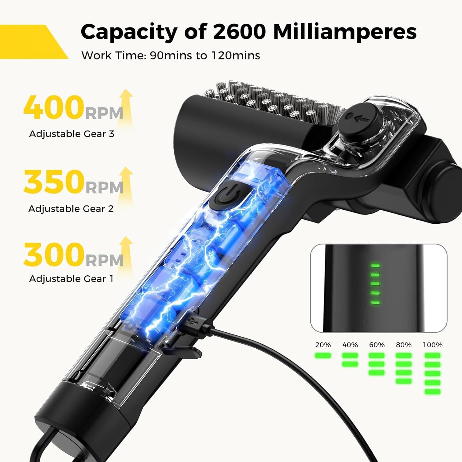 Electric Barbecue Grill Cleaning Brush Premium