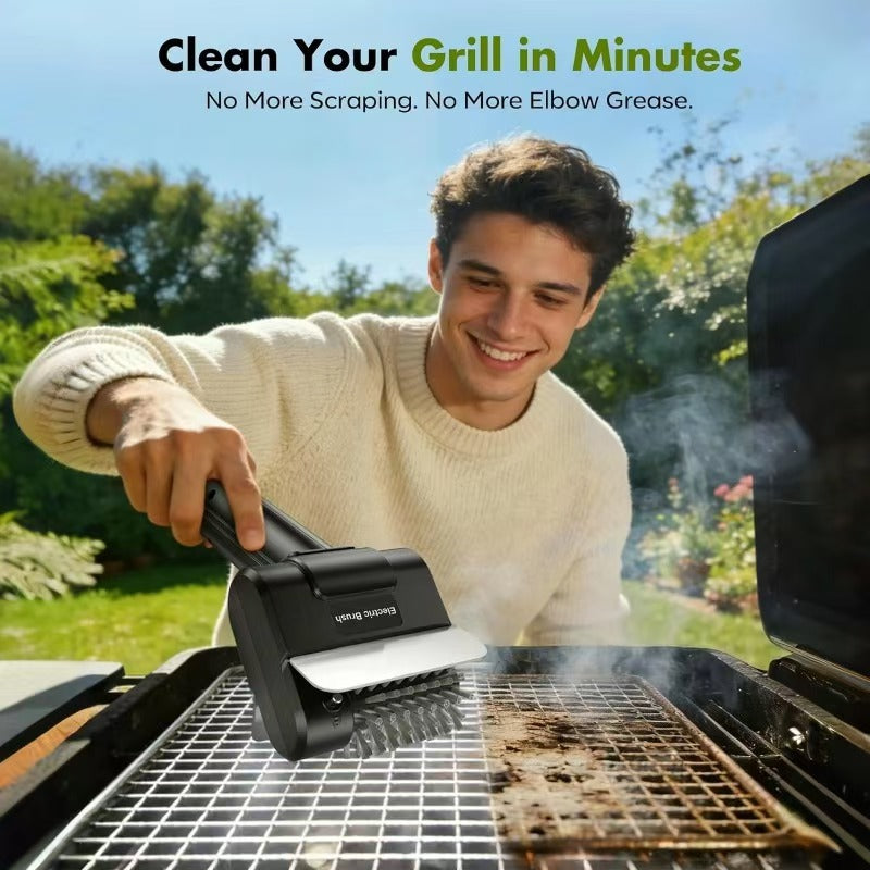 Electric Barbecue Cleaning Brush with Rechargeable Battery