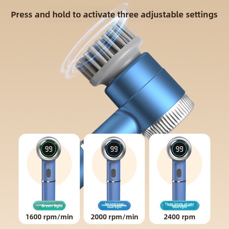 Smart Electric Cleaning Brush with LED Display