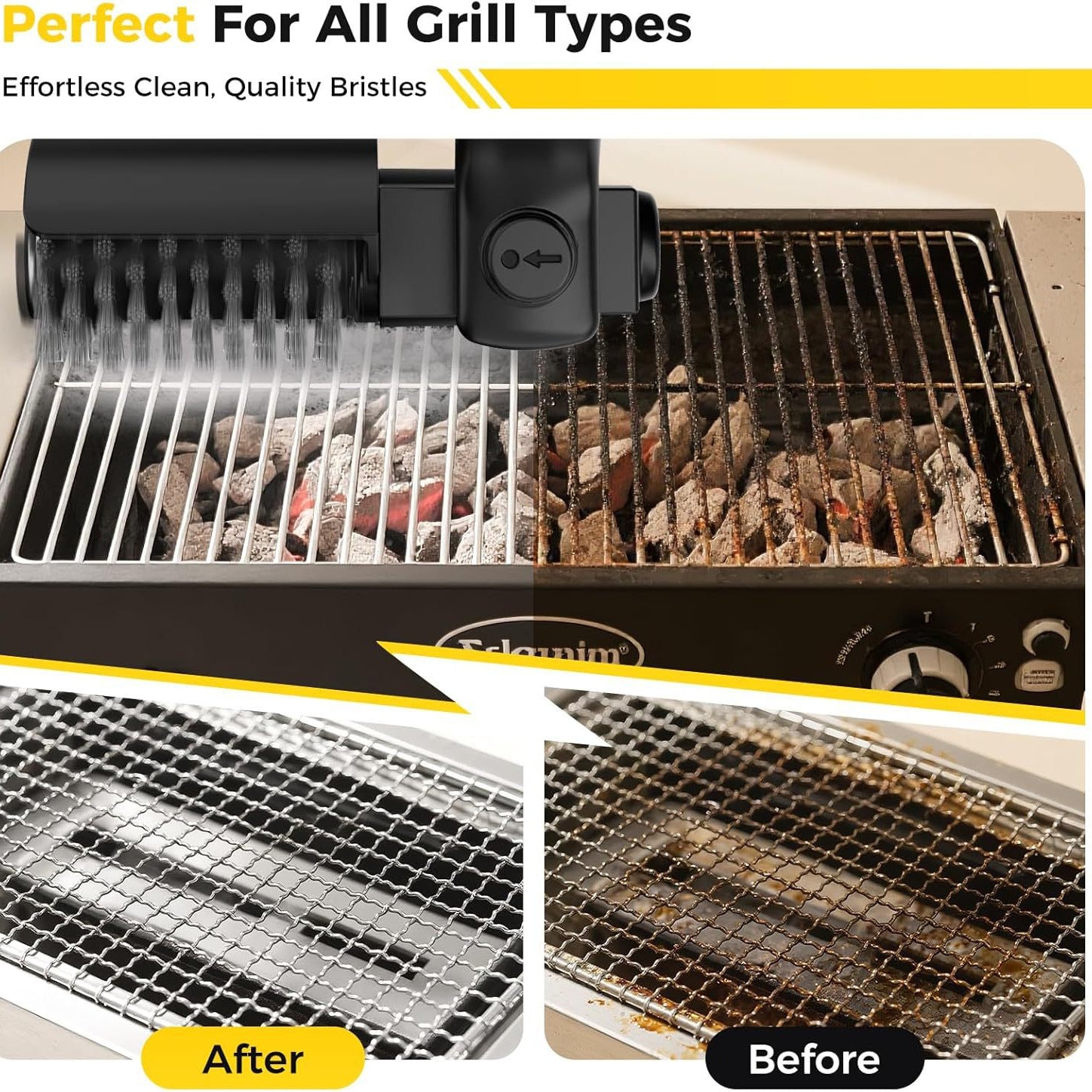 Electric Barbecue Grill Cleaning Brush Premium